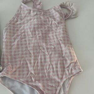 Polo by Ralph Lauren Pink Gingham Kids One-Piece Swimsuit